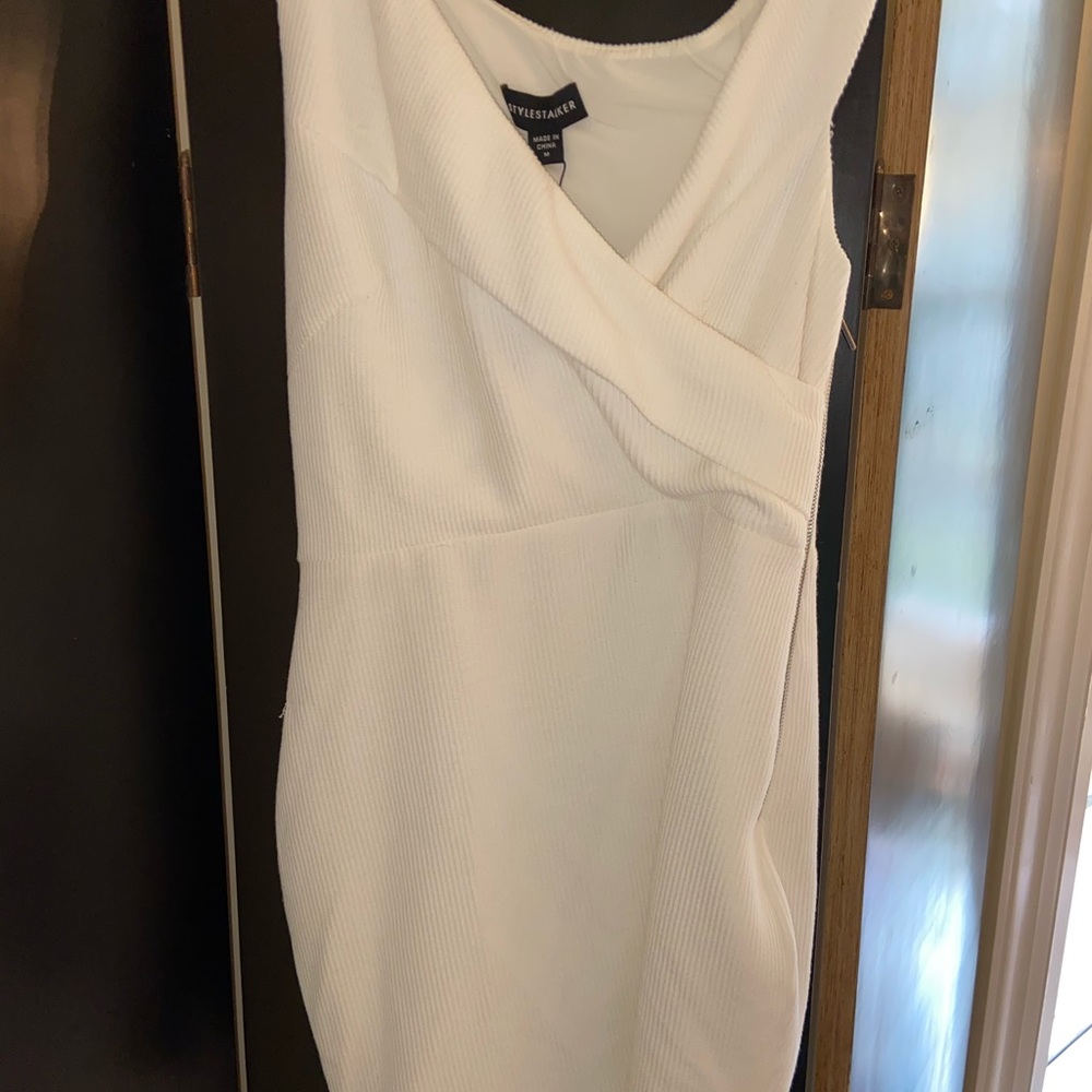 White fitted dress